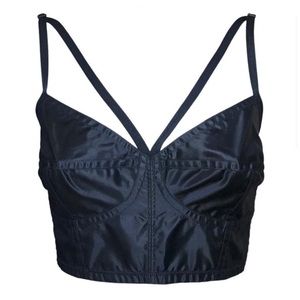 KIM DOLCE&GABBANA 90s Vintage Satin Bustier Top